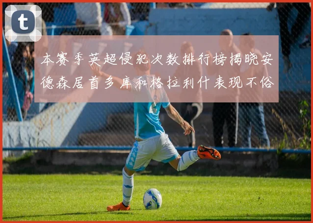 本赛季英超侵犯次数排行榜揭晓安德森居首多库和格拉利什表现不俗